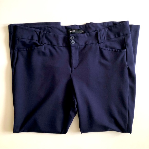 TORRID Navy Flare Trouser Ponte Pants Size 26R - Picture 5 of 7